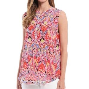 Tommy Hilfiger  women’s orange textured top L L65-37